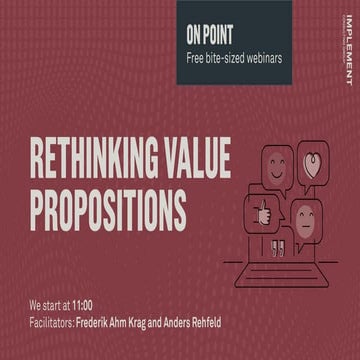 Rethinking value propositions