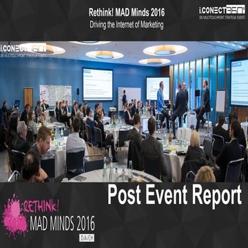 Rethink! MAD Minds 2016 - Post Event Report