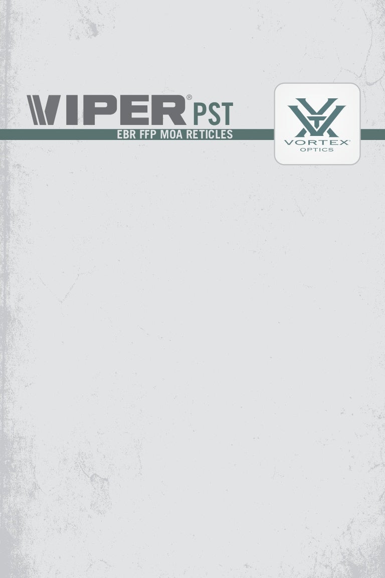 Reticle manual | Vortex Viper PST Gen II EBR-MOA
