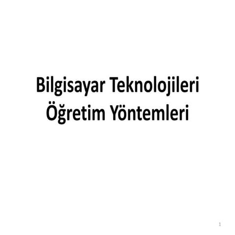 öğRetim yöntemleri