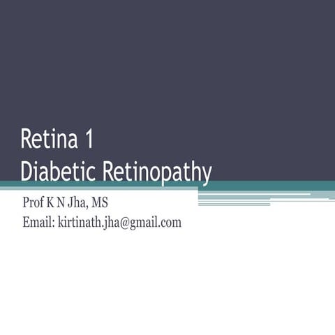 Retina 1 anatomy and diabetic retinopathy d r.k.n.jha-26.05.16