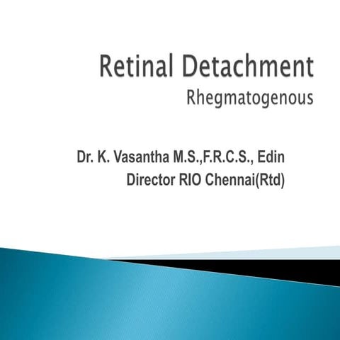 Retinal detachment