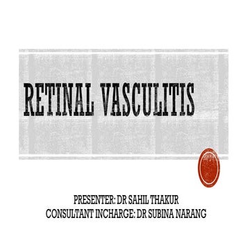 Retinal Vasculitis