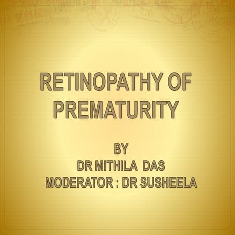 Retinopathy of prematurity