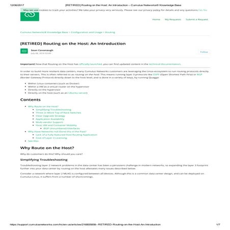 [Retired] routing on the host  an introduction – cumulus networks® knowledge ...