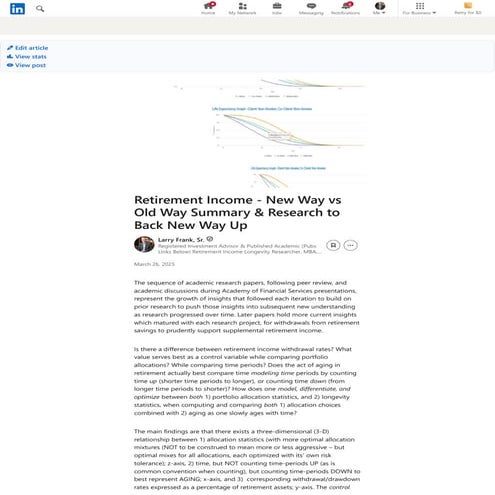 Retirement Income - New Way vs Old Way Summary & Research to Back New Way Up ...