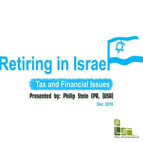 Retiring in israel