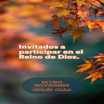 Retiro mensual de noviembre #DesdeCasa (2024)