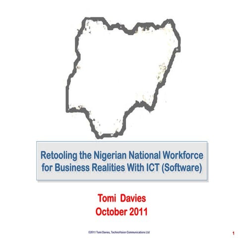 Retooling the Nigerian National Workforce with ICT