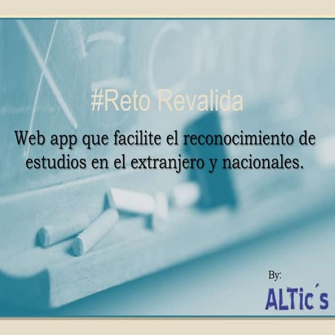 Reto reconocimiento estudios