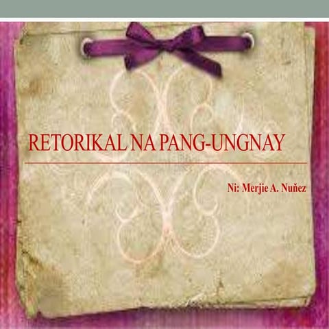 Retorikal na pang ungnay