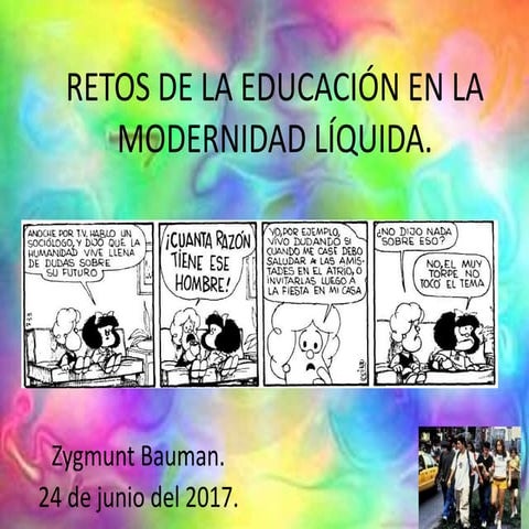 Retos de la educación en la modernidad líquida