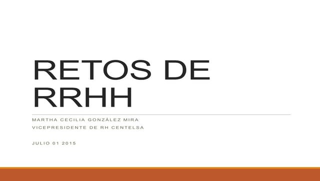 Retos de RRHH