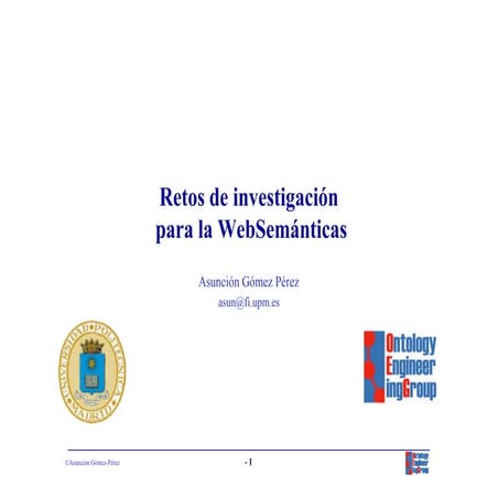 Retos Investigación Web Semántica