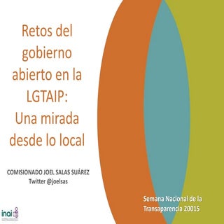 Retos del Gobierno Abierto