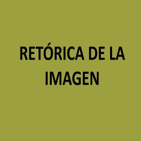 Retórica de la imagen- Roland Barthes 