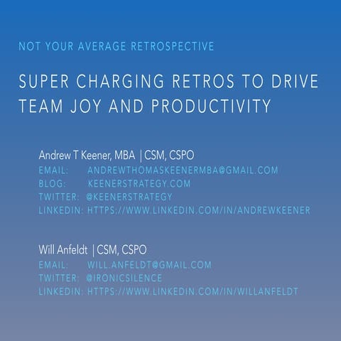 Not your average Retrospective