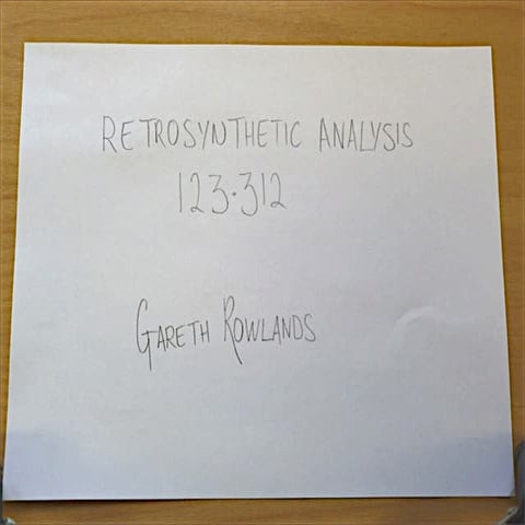 123.312 Retrosynthesis: lecture 1