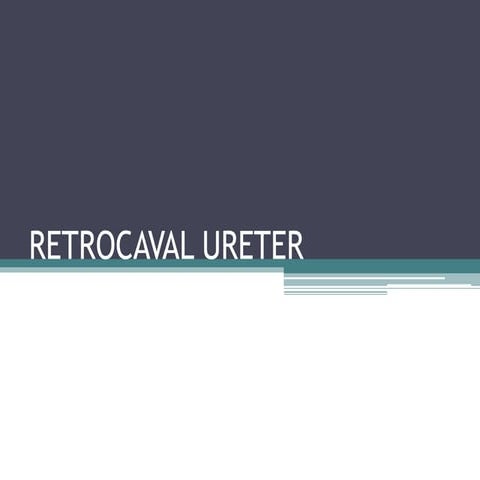 Retrocaval ureter  case