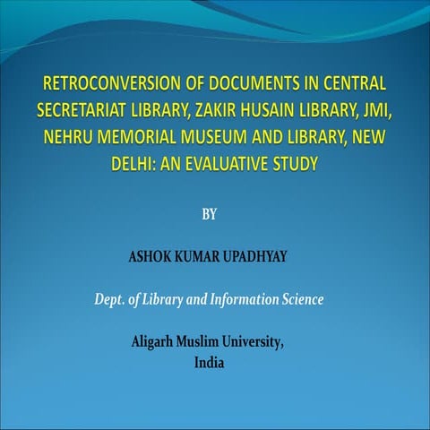 Retroconversion of documents