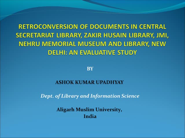 Retroconversion of documents