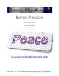 Retro Peace Free Cross Stitch Pattern 