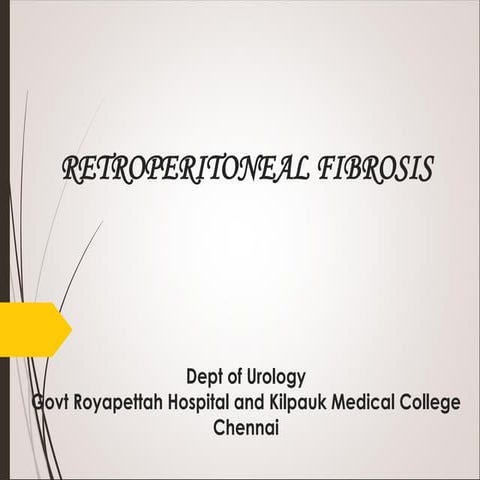 Retroperitoneal fibrosis 