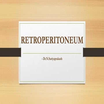 Retroperitoneum