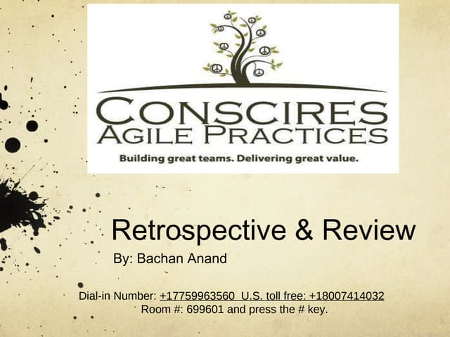 Agile Retrospective & review 
