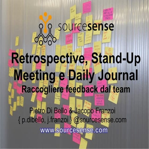 Retrospective, StandUp Meeting e Daily Journal