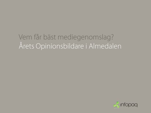 Årets opinionsbildare slideshare