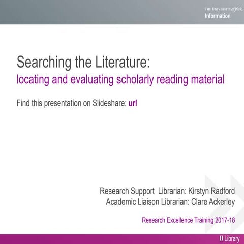 Searching the Literature 