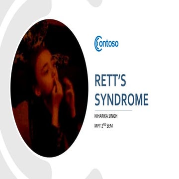 Rett’s syndrome | PPTX