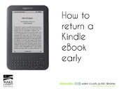 How to Return a Kindle eBook early