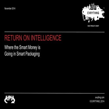 Return on Intelligence: Where the Smart Money is Going in Smart Packaging