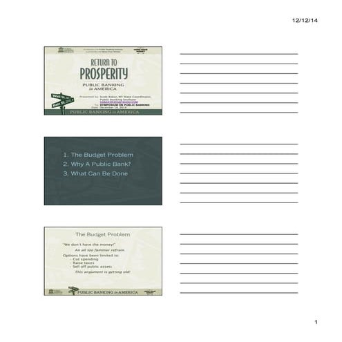 Return to prosperity - for Goshen