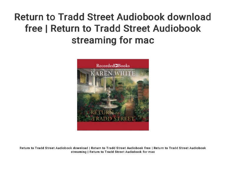 return to tradd street audiobook