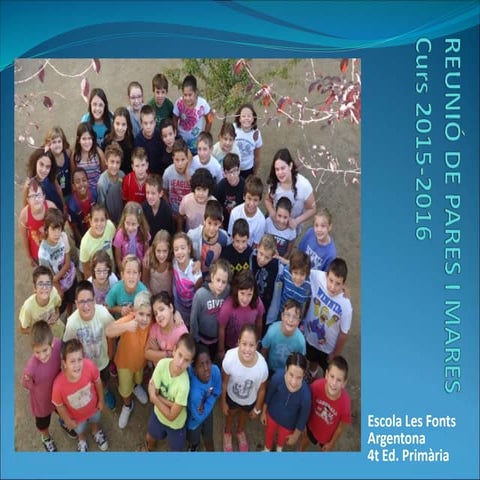 Reunió d'aula 4t 2015