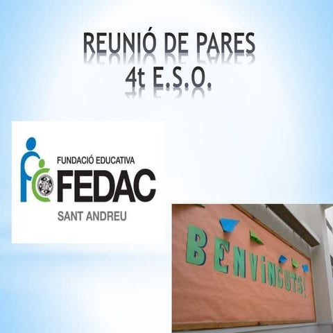 Reunió de pares 4t ESO 2015