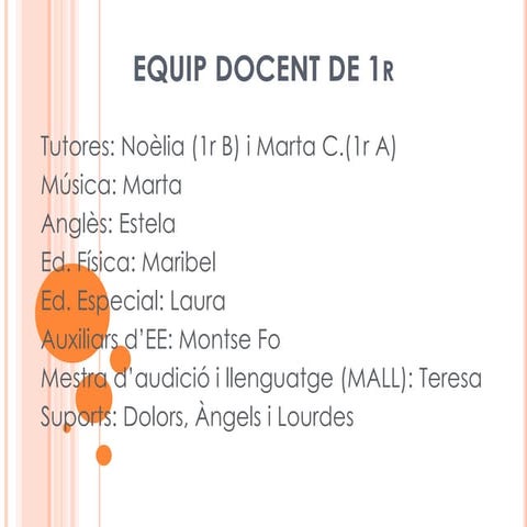 Reunió famílies primer inici de curs 2013-14