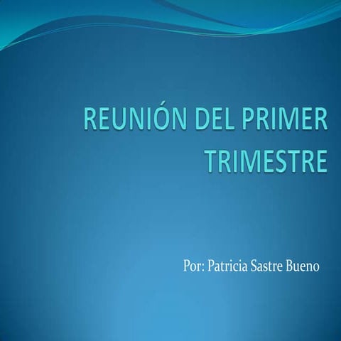 Reunión del primer trimestre