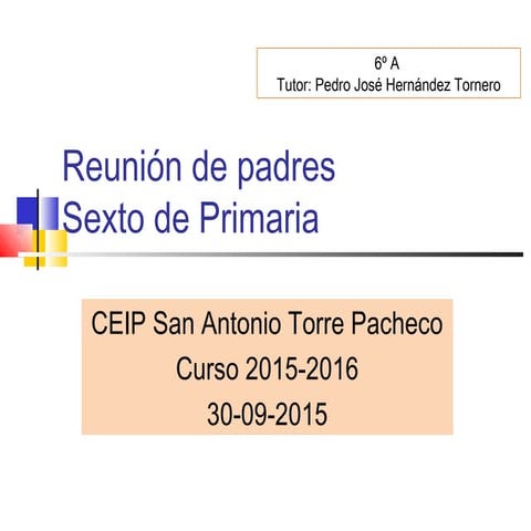 1º Reunión de padres LOMCE