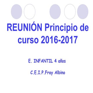 Reunión de principio curso 2016-17 