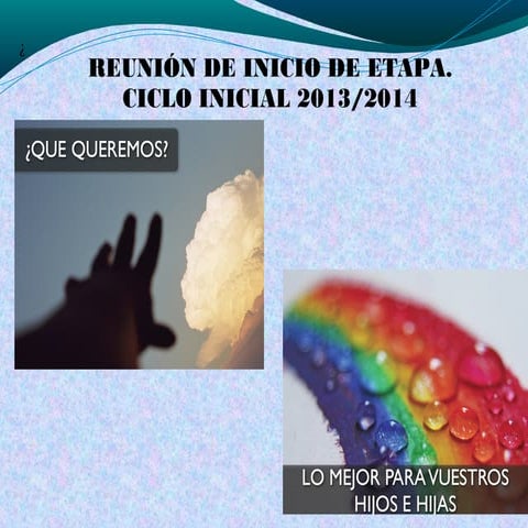 Reunión padres inicial deseos  2013 2014 blog