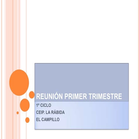 Reunión primer trimestre