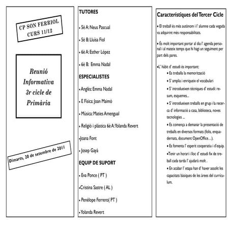 Reunio 3r cicle 2011