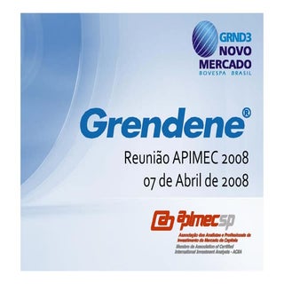 Grendene - Reunião APIMEC 2008