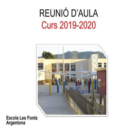 Reunió inici curs 3r (2019-2020)