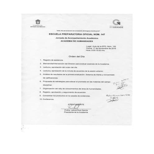 Reunion de noviembre