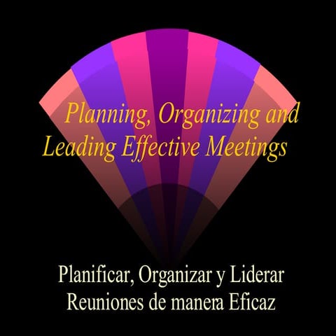 Como llevar a cabo reuniones efectivas